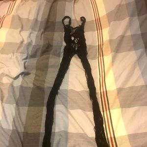 Strappy fishnet lingerie.😍